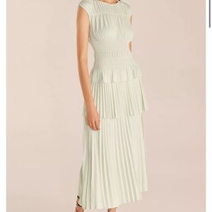 NEW Rebecca Taylor Dress w/smocked waist + ruffles